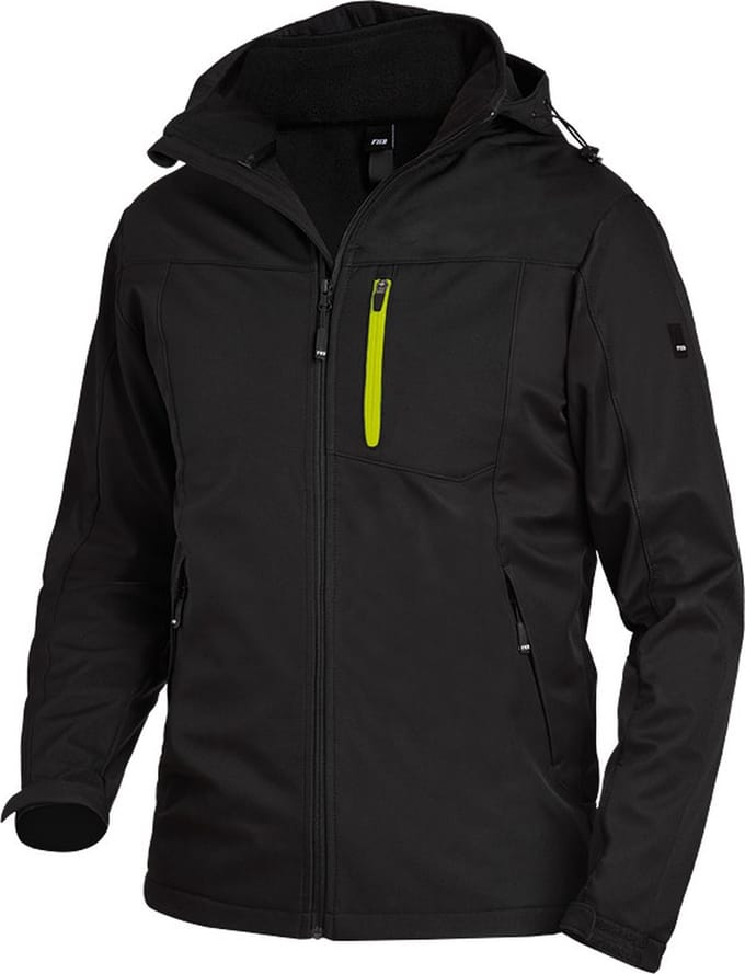 FHB JANNIK Softshelljack 79105 - Zwart-Zwart - XL