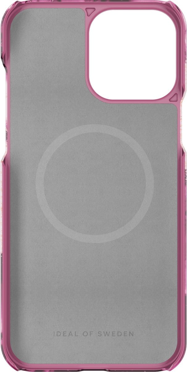 ideal of sweden met magnetische ring case geschikt voor Apple iphone 12 pro max/13 pro max golden ruby marble