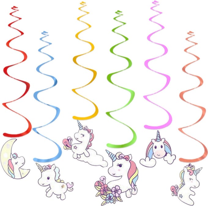BTH – Slingers – Verjaardag Versiering – Feestversiering - Unicorn Slinger – Decoratie - Feest Artikelen - Wit