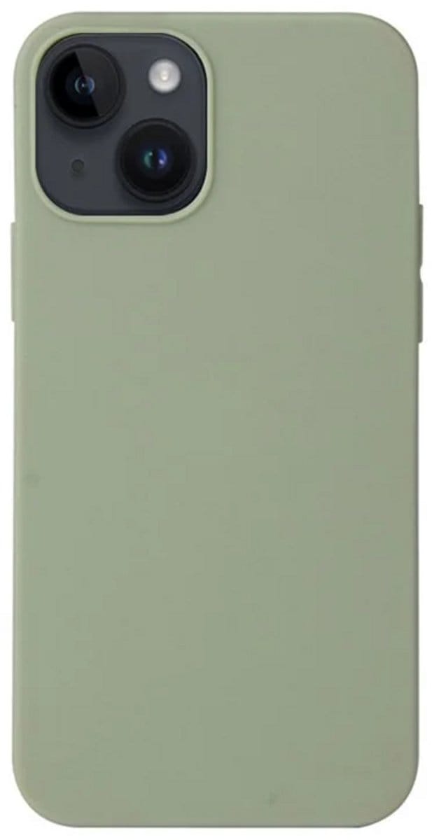 Cityhoesje - iPhone 15 Plus-14 Plus - Soft TPU Backcase - Matte Finish Coating Anti-Scratch – Groen