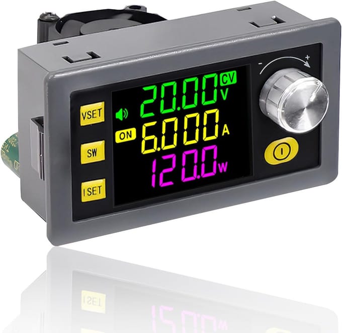 Spanningsregelaar Module - Buck Boost Converter - Energie Beheer - Numerieke Besturing - 120 Watt - Zwart