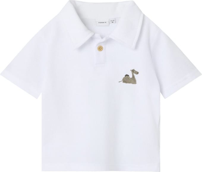 Name It mini jongens polo JANUS Bright White Regular Fit