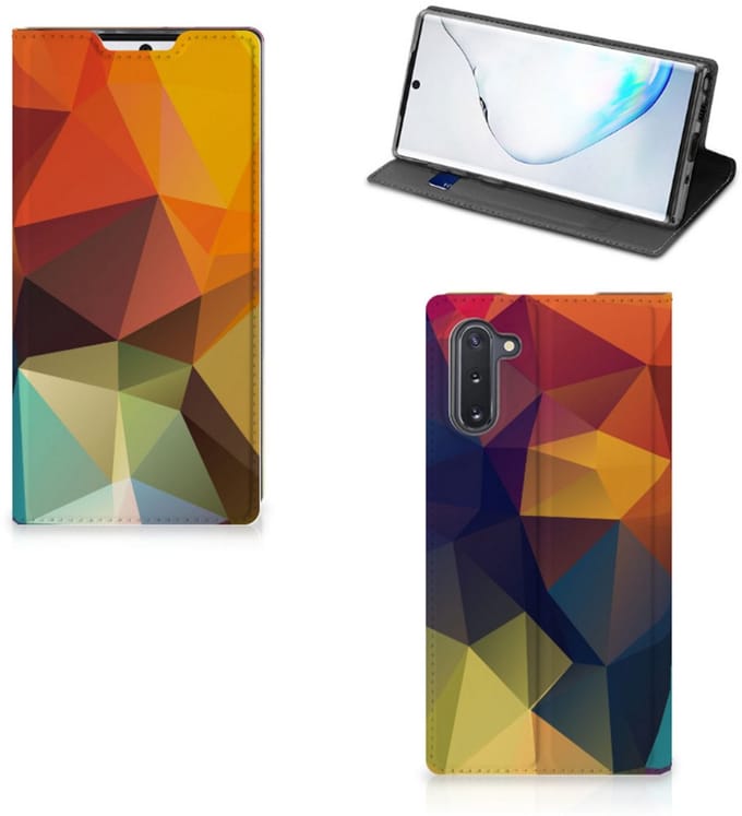 Samsung Galaxy Note 10 Stand Case Polygon Color