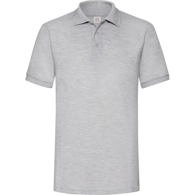 Fruit of the Loom Heren 65/35 Zwaargewicht Poloshirt (Heide Grijs)