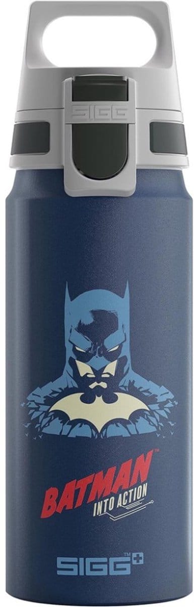 SIGG Batman drinkfles aluminium 0,6l - kindvriendelijk en lekvrij.