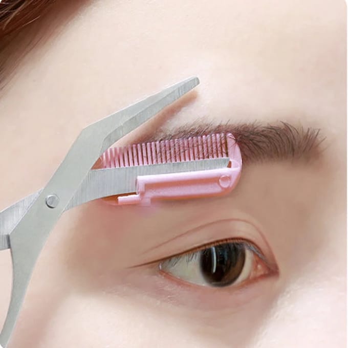 Wenkbrauw Schaar - Rvs Wenkbrauw Wimpers Schaar - Haar Trimmen Makeup Tool Accessoire