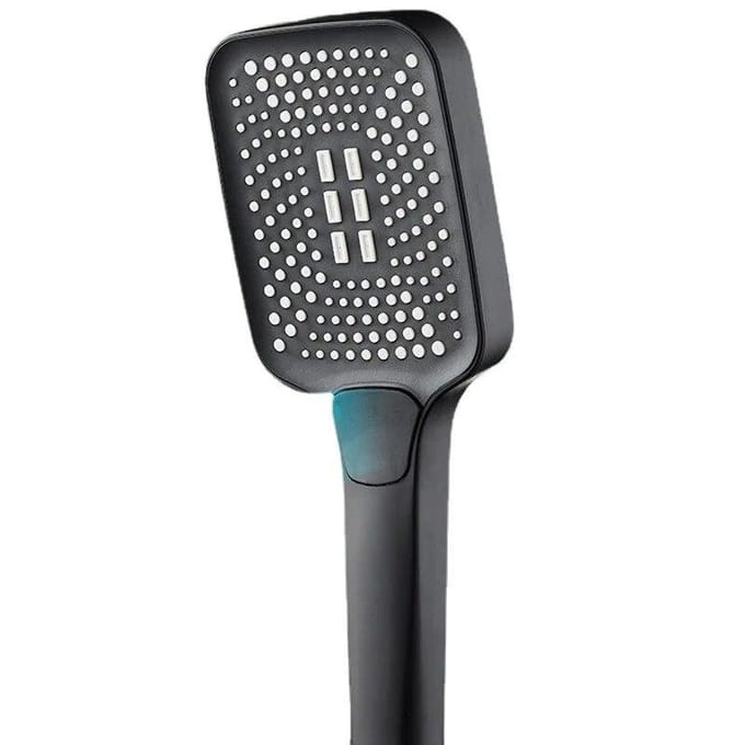Pommeau de douche à pluie réglable, 4 modes, pomme de douche à grand débit, haute pression, économie d'eau, accessoires de salle de bains gris