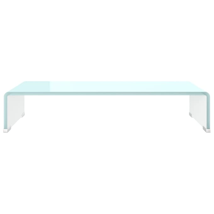 vidaXL - TV-meubel/monitorverhoger - 60x25x11 - cm - glas - groen - groen