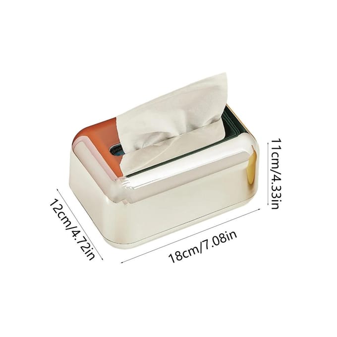 Boîte à mouchoirs décorative dorée, support de rangement luxueux et doré pour mouchoirs et serviettes