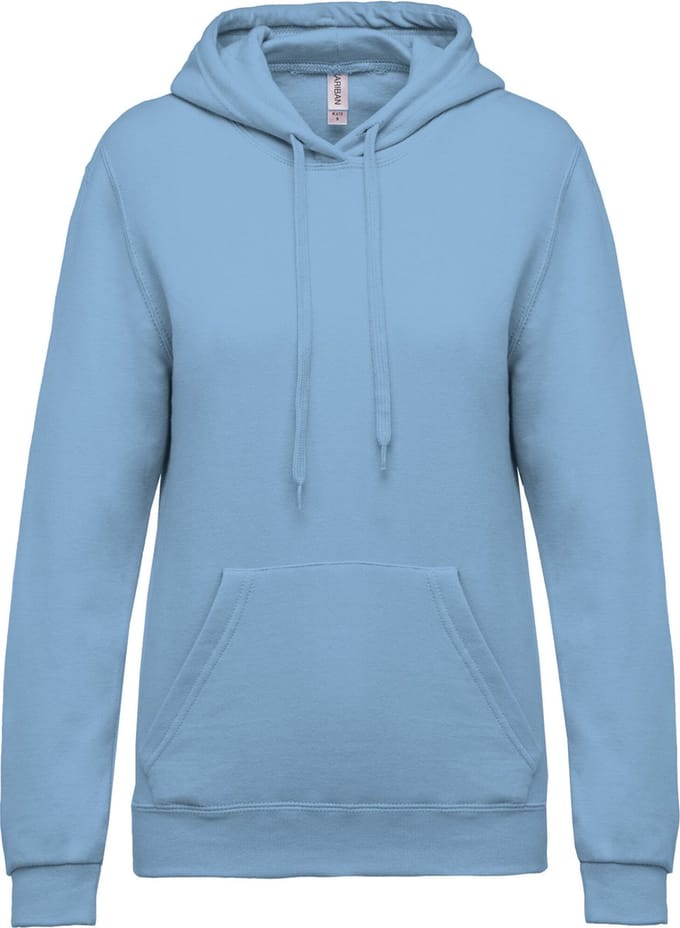 Kariban Eco damessweater met capuchon K473 - sky blue - L