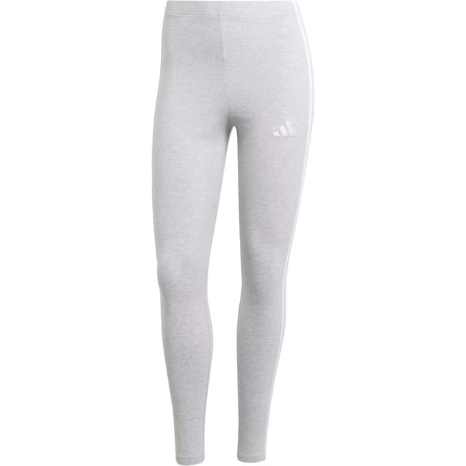 Adidas Sportswear Essentials 3-Stripes Katoenen Legging - Dames - Grijs