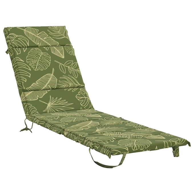 vidaXL - Ligstoel - Kussen - GEMERT - 100% - Polyester - Blad - Design