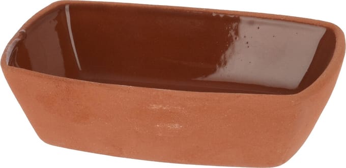 Tapasschaaltje/serveerschaaltje - Terracotta - 170 ml - 13 x 9 cm
