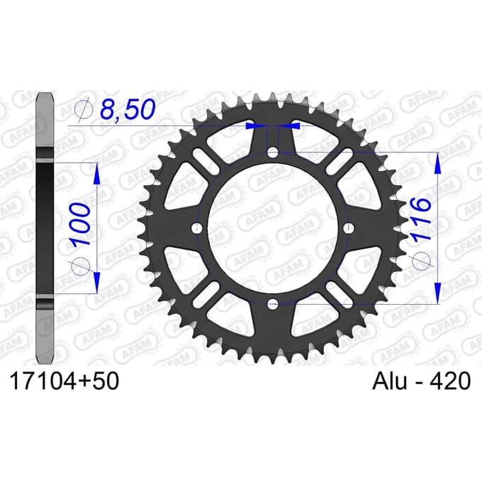 Tandwiel Afam 420 50 dents