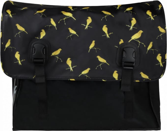 BECK Classic - Dubbele Fietsstas - Gold Birds - 46L