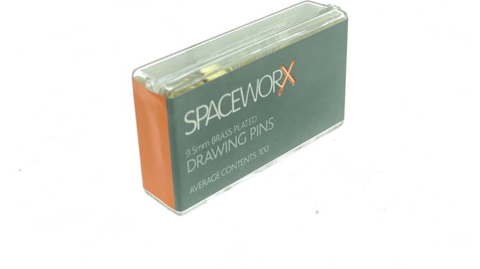 Spaceworx - Punaises Messing Verguld - Goudkleurig - 9.5 mm - 100 stuks