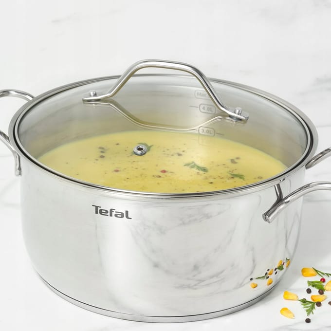Tefal Intuition Inductie Pan met Deksel - 2,9L, 20cm, RVS