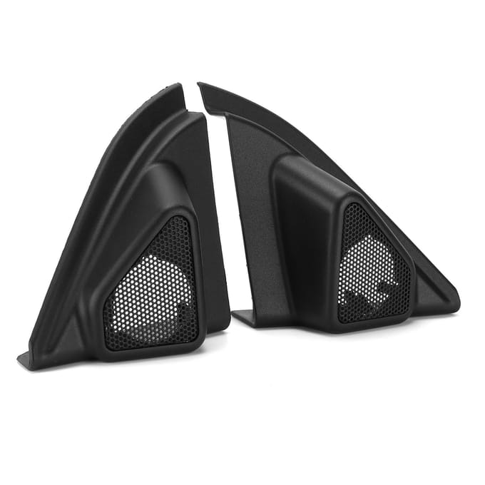 2 stuks Auto Deur Tweeter Luidspreker Afdekking Sierlijst Luidspreker Decor Vervanging voor LevinCorolla 2014?2019 black