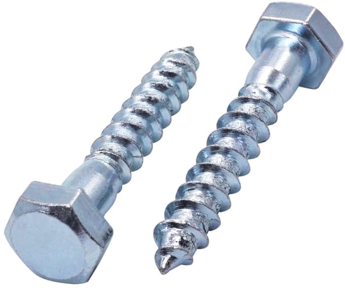 Houtschroeven Verzinkt Staal M10 x 60 mm Zeshoek Kop - Bus Schroeven