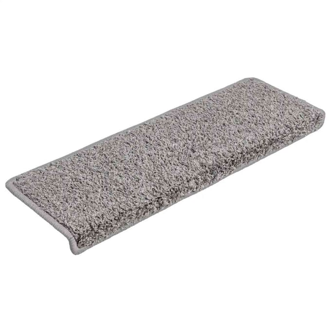 vidaXL - Trapmatten - 30 - st - 65x21x4 - cm - Grijs - Rechthoekige - Rand