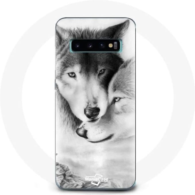Case voor Samsung Galaxy s10 plus Wolf Duo dieren