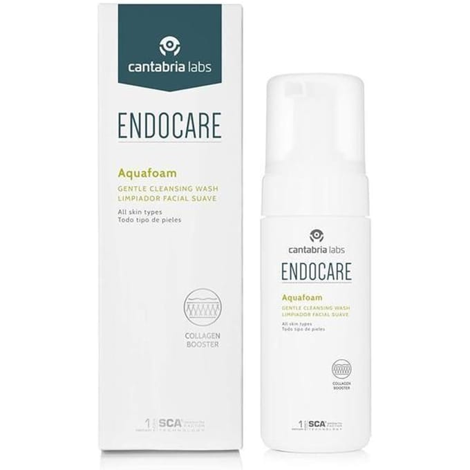 Reinigingsmiddel - ENDOCARE - AQUAFOAM - Schoonheidssupplement - Huid - Wit