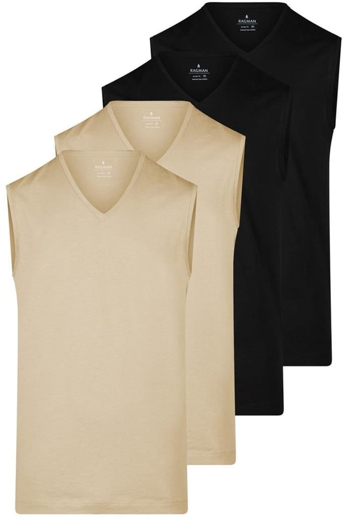 RAGMAN Heren onderhemd 4 pack Basic