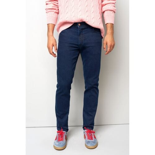 Meyer Jeans M5 Five Cotton Tencel Denim Super Stretch Marine / male