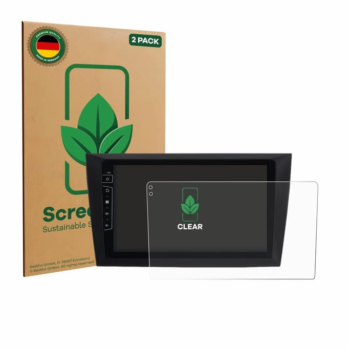 2 Stuks Screenprotector voor Dynavin D8-DF31 9" - Hoogwaardige Beschermfolie transparant