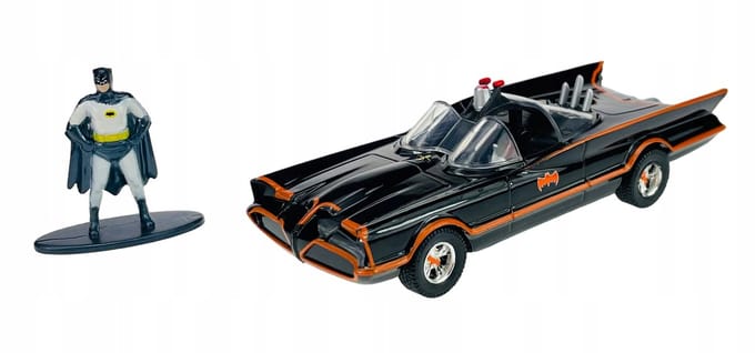 Jada Batman Klassieke TV-serie Batmobile met Figuur