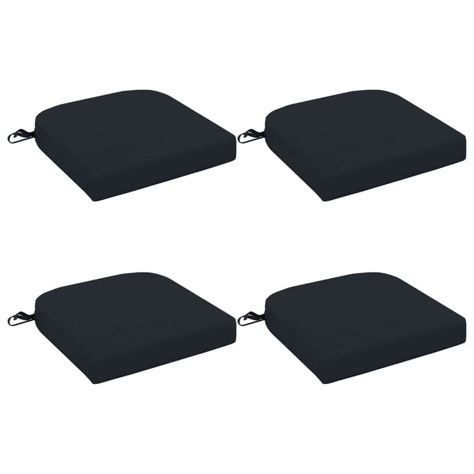 vidaXL - 4-delige - zitkussens - SOEST - 4 - pcs - 100% - Polyester - Donkerblauw