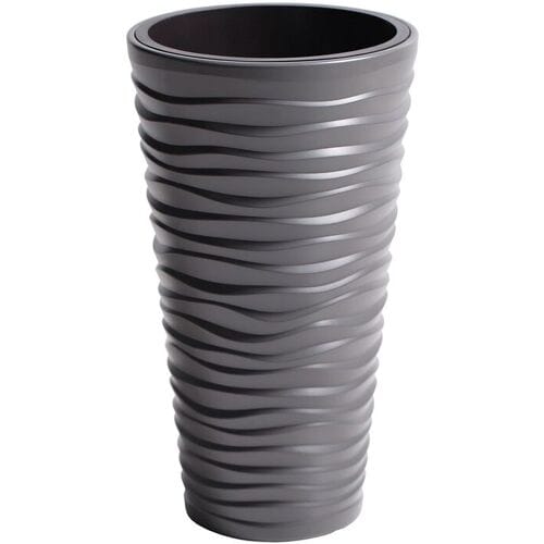 PROSPERPLAST Bloempot (Grijs, 35 x 35 x 62 cm)