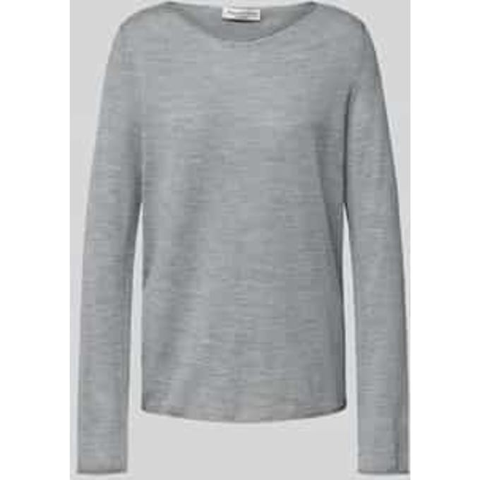 Regular fit gebreide pullover van scheerwol