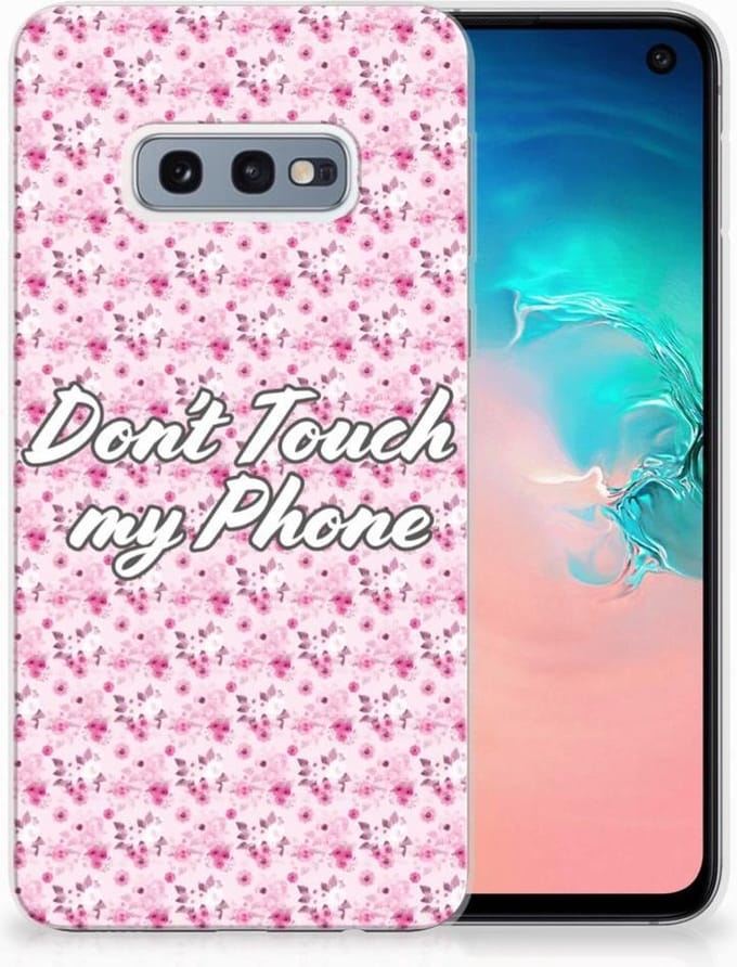 Samsung Galaxy S10e Silicone-hoesje Flowers Pink DTMP