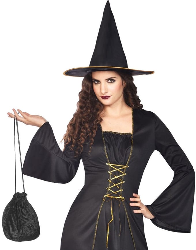 Zwart fluwelen tasje Magicus