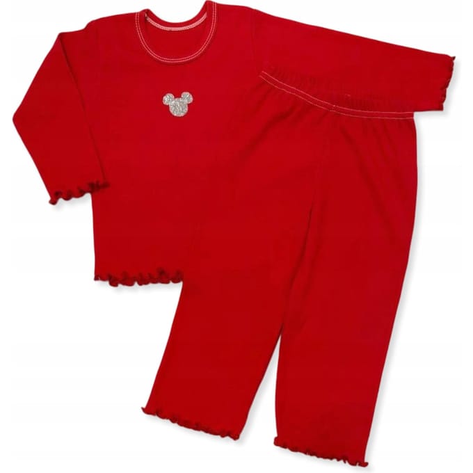 Dartomik - Meisjes Pyjama - Katoen - Rood - Maat 140