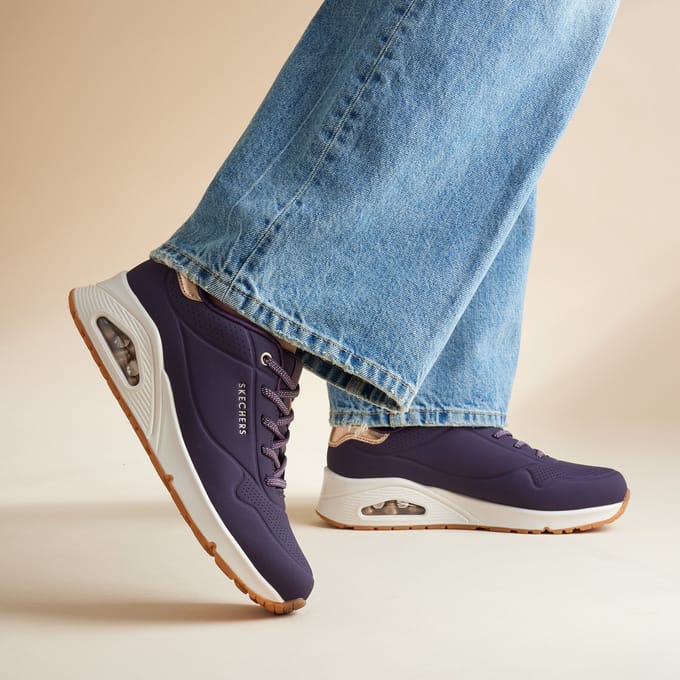 Skechers Skechers Uno Shimmer Away Sneakers paars
