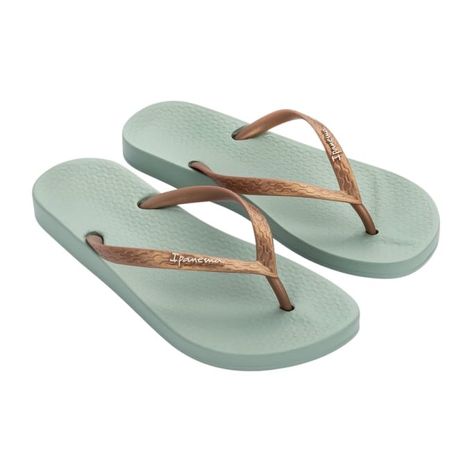 Ipanema Anatomic Tan Dames Slippers - Green