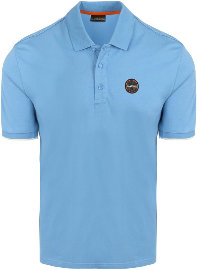 Napapijri E-Badge Polo Mid Blauw - Maat M - Heren