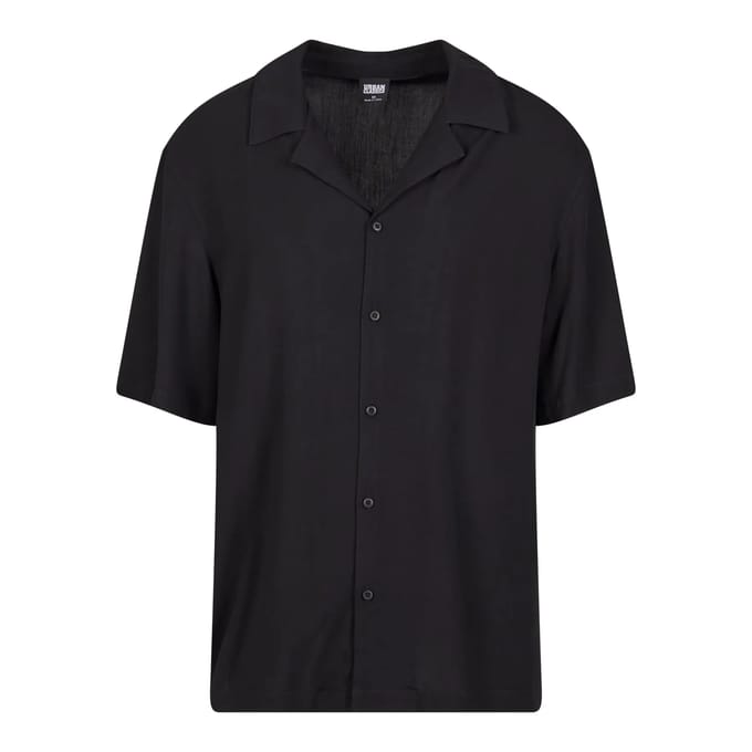 Urban Classics - Loose Viscose Overhemd - 5XL - Zwart