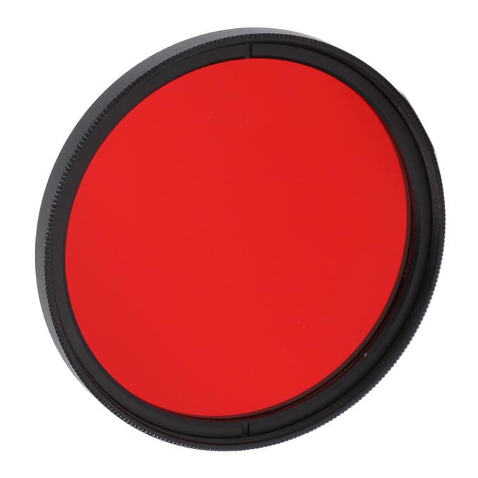 Filtre d'objectif de caméra fileté, filtre de couleur rouge complet, verre optique pour objectif de caméra Nikon 55mm / 2.2in