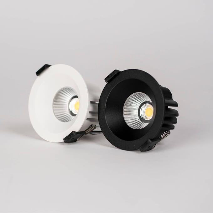 The Light Group SLC LED downlight OnePro Soft, zwart, 3.000 K, aluminium