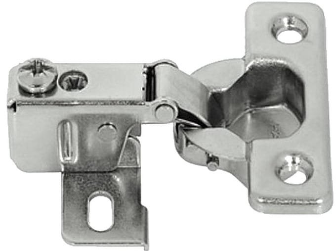 Caravan scharnier - korte arm - voor dunne deur vanaf 12 mm - 2 stuks