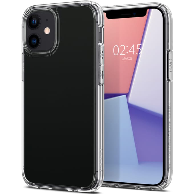 Spigen Ultra Hybrid Backcover voor de Apple iPhone 12 Mini - Transparant