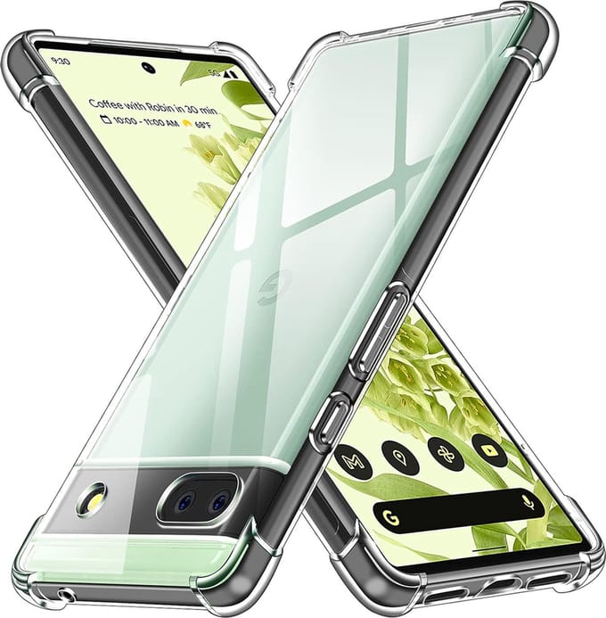 Hoesje geschikt voor Google Pixel 6a - Techsuit Shockproof Silicone Back Cover - Transparant
