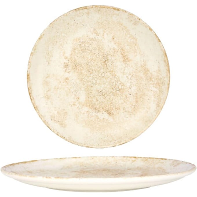 Bonna Dinerbord - Nacrous - Porselein - 25 cm - set van 6