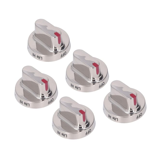 5 stuks gasfornuis knopafdekking bedieningsknoppen roestvrij staal voor DG64?00472A DG64?00473A gray
