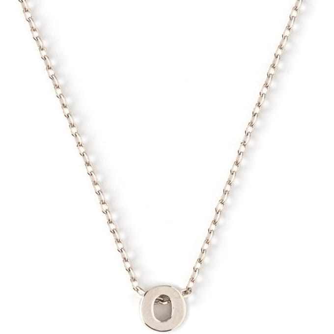 Orelia letter ketting O zilverkleurig