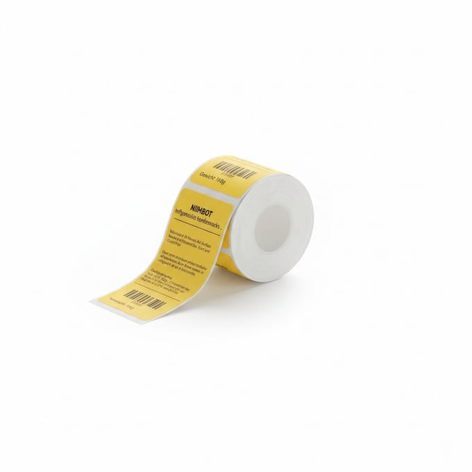 Niimbot Labels - Etiketten voor B1/B21- 28x70mm - 105 vellen - Geel