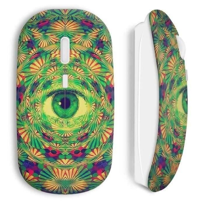 Psychedelische oog draadloze muis